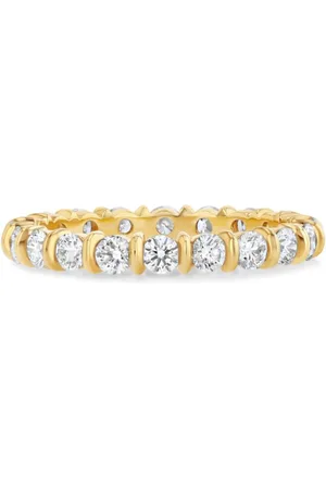 Lizzie Mandler Anello Bubble in giallo 18kt con diamanti
