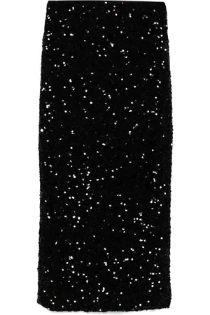 ROTATE Gonna midi con paillettes