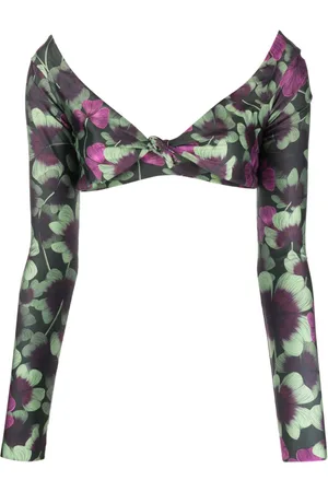 Agua by Agua Bendita Top bikini a fiori Alfonsina Fortuna