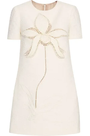 Oscar de la Renta Abito Orchid con ricamo