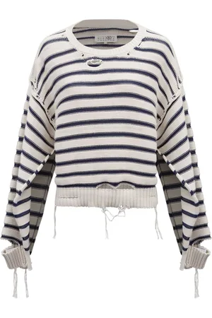Maison Margiela Maglione girocollo a righe
