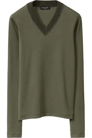 Fabiana Filippi T-shirt in jersey con scollo a V