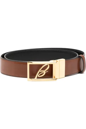 BRIONI Cintura reversibile con fibbia logo