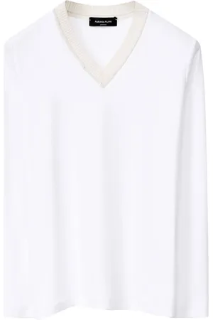 Fabiana Filippi T-shirt in jersey con scollo a V