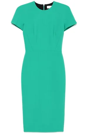Victoria Beckham Abito midi a maniche corte