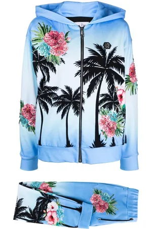 Philipp Plein Tuta sportiva con stampa Hawaii