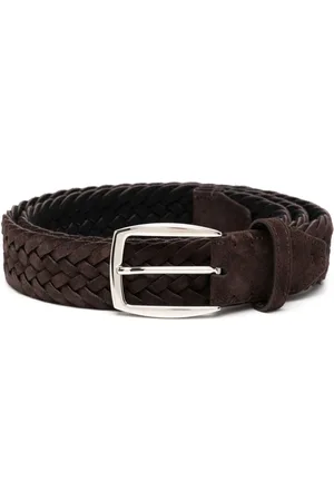 BRIONI Cintura intrecciata in nabuck