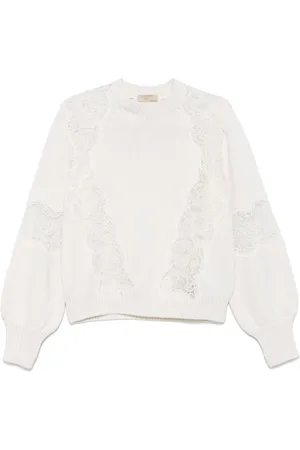 Elie saab Maglione con dettaglio in pizzo