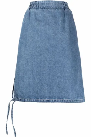 SUNNEI Gonna denim con nodo laterale