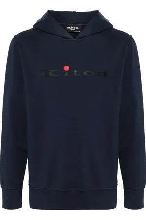Kiton Felpa con cappuccio e logo