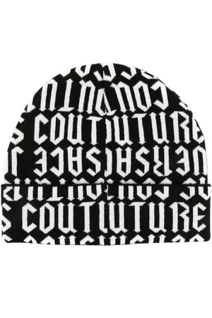 VERSACE Berretto con logo jacquard