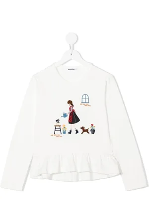 Familiar Maglione girocollo con stampa