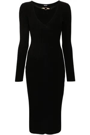 Roberto Cavalli Abito midi con scollo a V