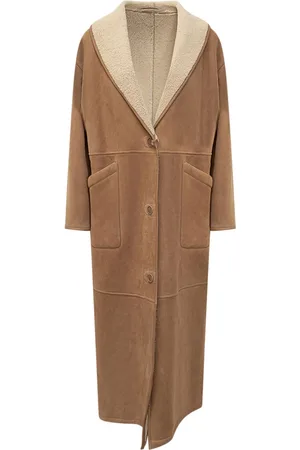 SALVATORE SANTORO Cappotto di pelle con fodera in shearling