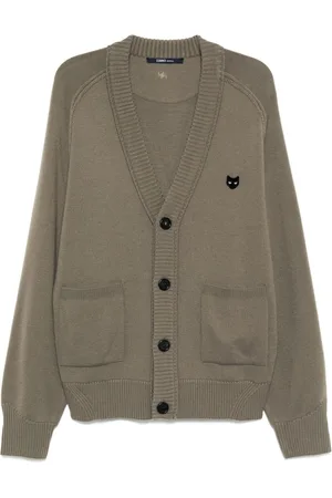 SONGZIO Cardigan con pantera e maniche raglan