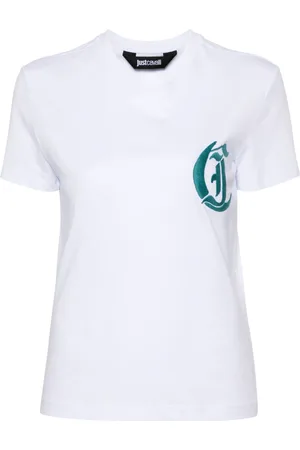 Roberto Cavalli T-shirt con ricamo
