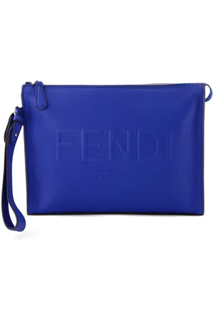 Fendi Clutch con logo goffrato