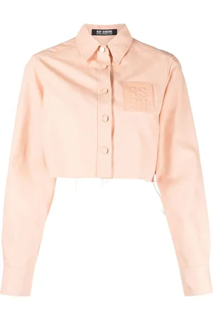 RAF SIMONS Giacca crop con applicazione