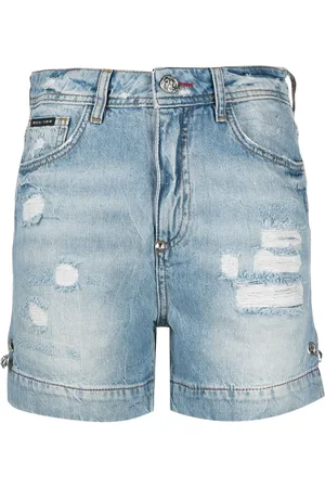Philipp Plein Shorts denim Iconic Pins