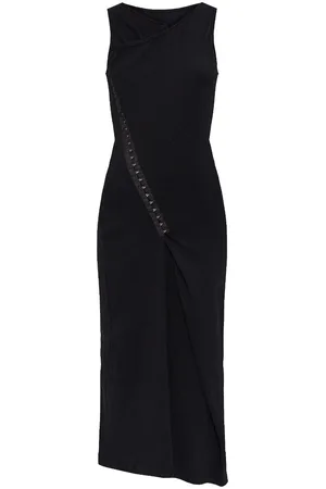 Maison Margiela Abito midi con inserto sovrapposto