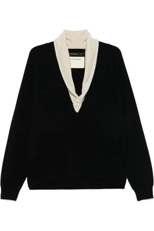 Frenckenberger Maglione con scollo a scialle