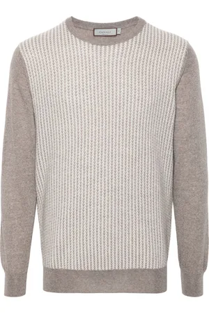 CANALI Maglione con motivo geometrico