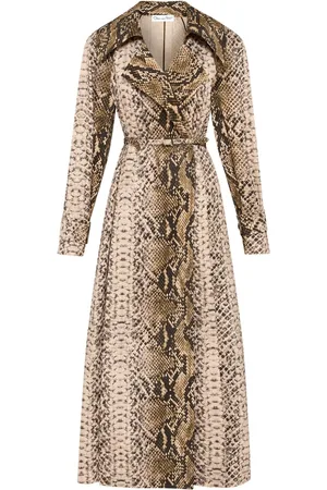 Oscar de la Renta Trench Snake in cotone