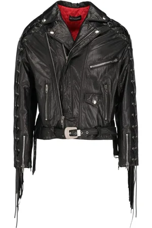Balenciaga Giacca biker con frange 2010