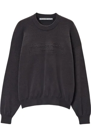 Alexander Wang Maglione con logo goffrato