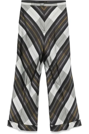 Alexander McQueen Pantaloni a righe anni 2000