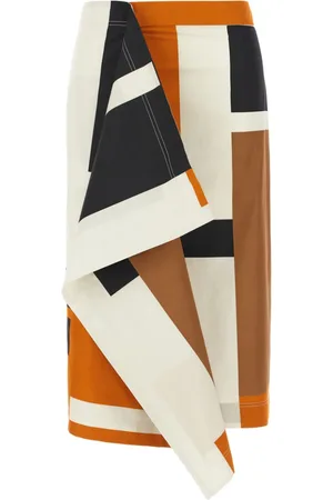 Fendi Gonna midi con stampa FF Puzzle