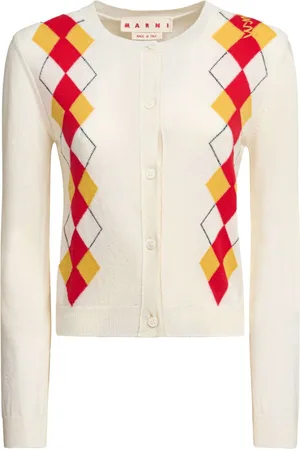 Marni Cardigan con motivo a rombi