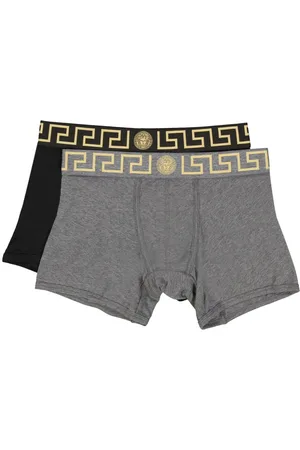 VERSACE Set di 2 boxer con bordo Greca