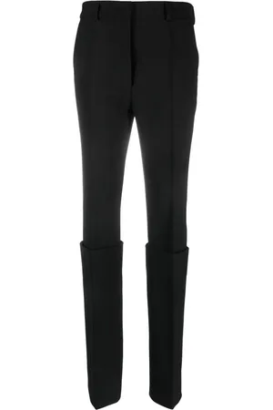 Sportmax Pantaloni slim con risvolto