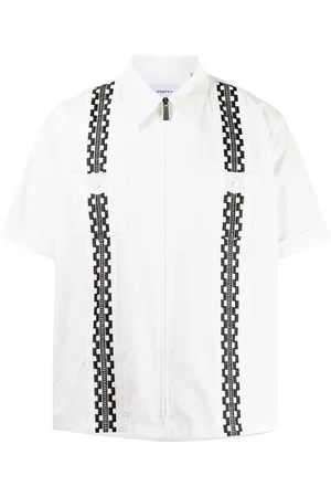 Ports V Camicia con motivo geometrico