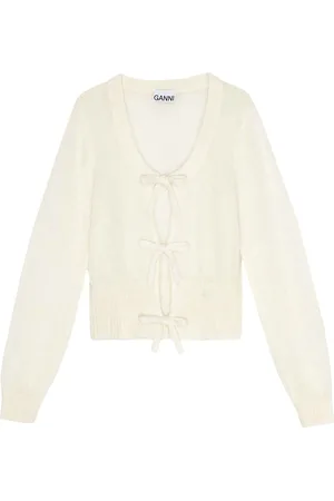 Ganni Cardigan con fiocco