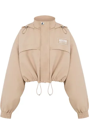 Moschino Giacca crop con cappuccio