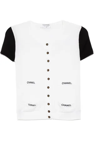 CHANEL Cardigan a maniche corte anni 