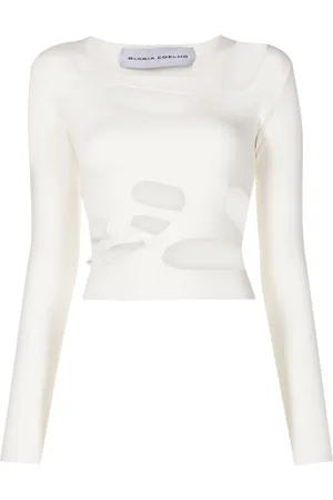 Gloria Coelho T-shirt a maniche lunghe con dettaglio cut-out