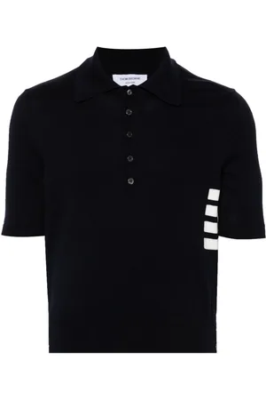 Thom Browne Polo con motivo a quadri e righe