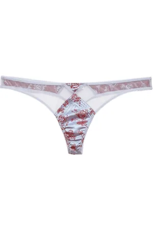 FLEUR DU MAL Tanga con effetto jacquard