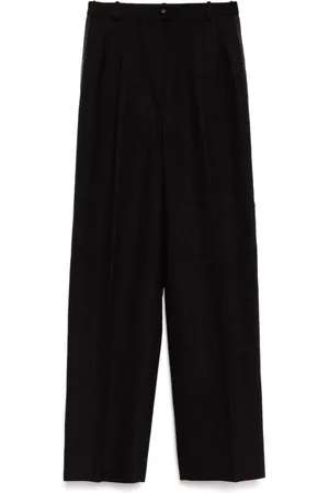 CHANEL Pantaloni con banda logo anni 