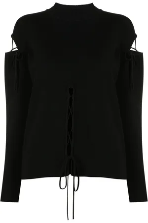Gloria Coelho Maglione con lacci