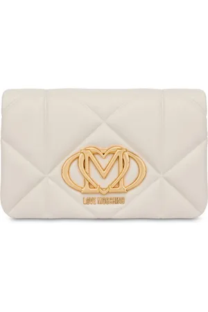 Moschino Borsa a tracolla con placca logo