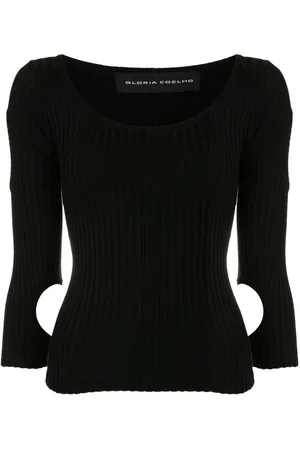 Gloria Coelho Top con dettaglio cut-out