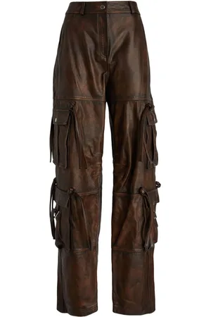 ANDREADAMO Pantaloni dritti in pelle
