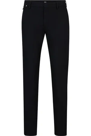 HUGO BOSS Pantaloni slim a vita media