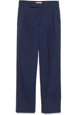 Marine Serre Pantaloni Moon Diamond jacquard