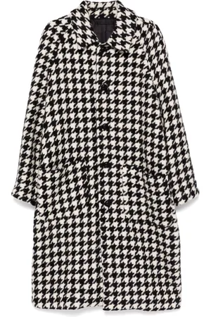 MAN ON THE BOON. Cappotto oversize in pied-de-poule