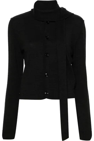 LEMAIRE Cardigan con dettaglio foulard